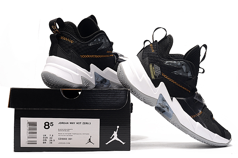 2020 Jordan Why Not Zer0.3 Black Gold Grey